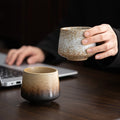 200ml Retro Kiln Changed Stoneware European Ceramic Cup Set Coffee Cup Teacup