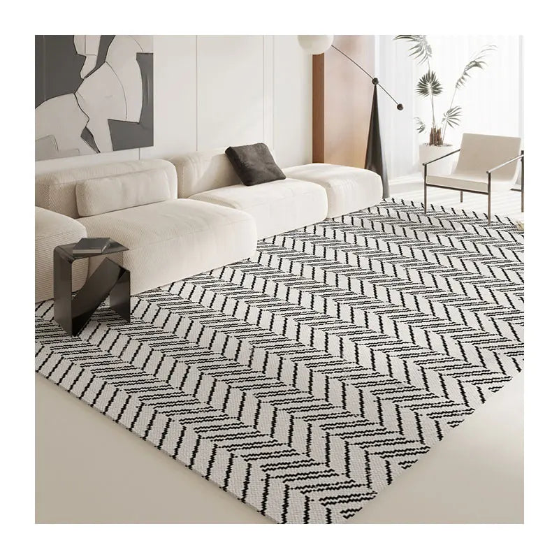 Machine Made Thickened Household Carpet for Living Room Bedroom Bed Front Sofa Coffee Table Non-slip Bed Blanket Foot Mat