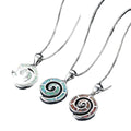 Fashionable Trendy Men's Party Necklace Opal Silver Plated Water-wave Chain Jewelry Gift
