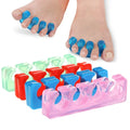 1 Pair Soft Silicone Manicure Pedicure Nails Finger Separator Flexible Finger Toe Spacer Separation Straighteners Tool