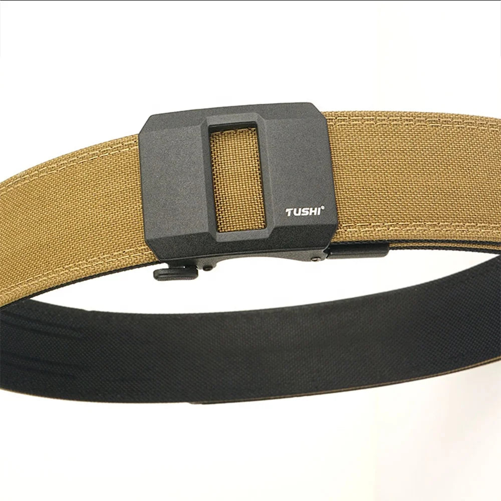 Factory Wholesale Custom Braided Hard Nylon Tactical Functional Belt Quick Release Zinc Alloy Automatic for Outdoor Sports MegaBDM