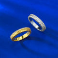 Jewelry for Women Wholesaler 925 Sterling Silver Vintage Brushed Braided Strip Ring Round Brilliant Cut Zirconia Ring Wholesale
