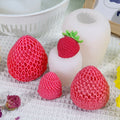 Strawberry Candle Mould DIY Fruit Aromatherapy Candle Abrasive Creative Handmade Soap Chocolate Cake Silicone Mould