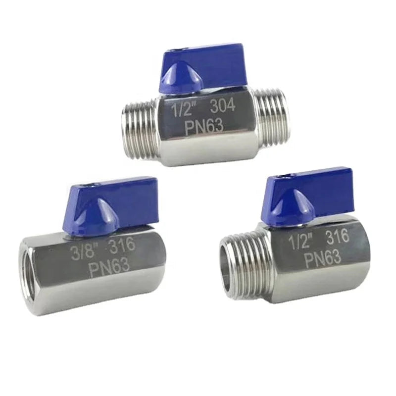 Original Manufacturer Stainless Steel 316 304 Threaded Mini Water Ball Valve