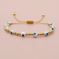 Go2boho Turkey Charm Evil Eyes Beads Bracelet Women Pulsera Fashion Jewelry Boho Beach Handmade String Gold Plated Bead Bracelet