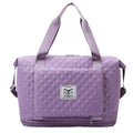2024 Large Capacity Nylon Gym Bag for Fitness Sports Waterproof Shoes Compartment Wet/Dry Travel Tote Duffle Backpack Zipper