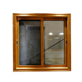 Wood Finish Aluminium Windows Sliding windows Wood Texture with Double Insulated Glass