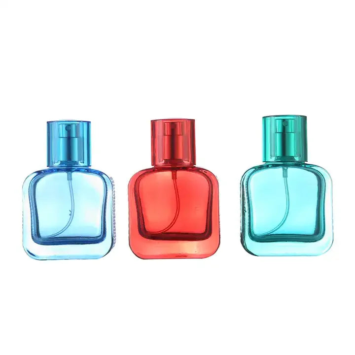 30ml New Design Colorful Screw Neck Refillable Perfume Bottle Empty Perfume Glass Spray Bottle