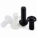 Nylon Screw M2 M2.5 M3 M4 M5 M6 M8 Black White Nylon Plastic Phillips Pan Head Screws Cross Round Head Insulated Bolts L=4~20mm