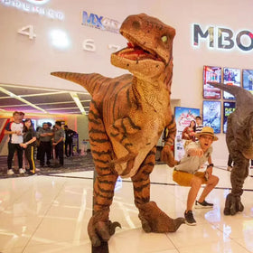 New Design Adult Walking Dinosaur Costume Lightweight Metal for Indoor Use for School Kindergarten Daycare Airport Shopping Mall