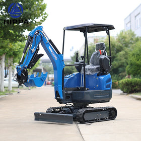 Rippa Earth-Moving Machinery Crawler Mini Excavator 1.5 Ton Imported Engine Escavatore Kubota Small Digger