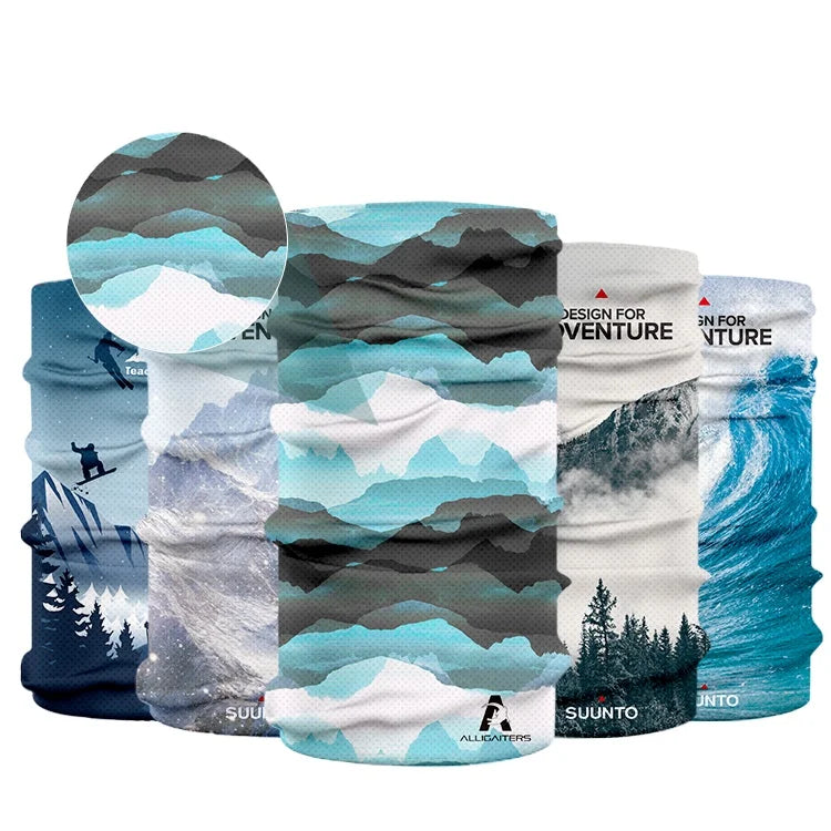 Wholesale Custom Adjustable Cooling Neck Gaiter Bandana Pretty American Flag Face Gaiter Neck Scarf Blank Fishing Neck Gaiter