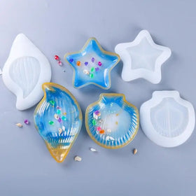 HY Starfish Seashell Shape Silicone Epoxy Resin Mold for Jewelry Casting Molds
