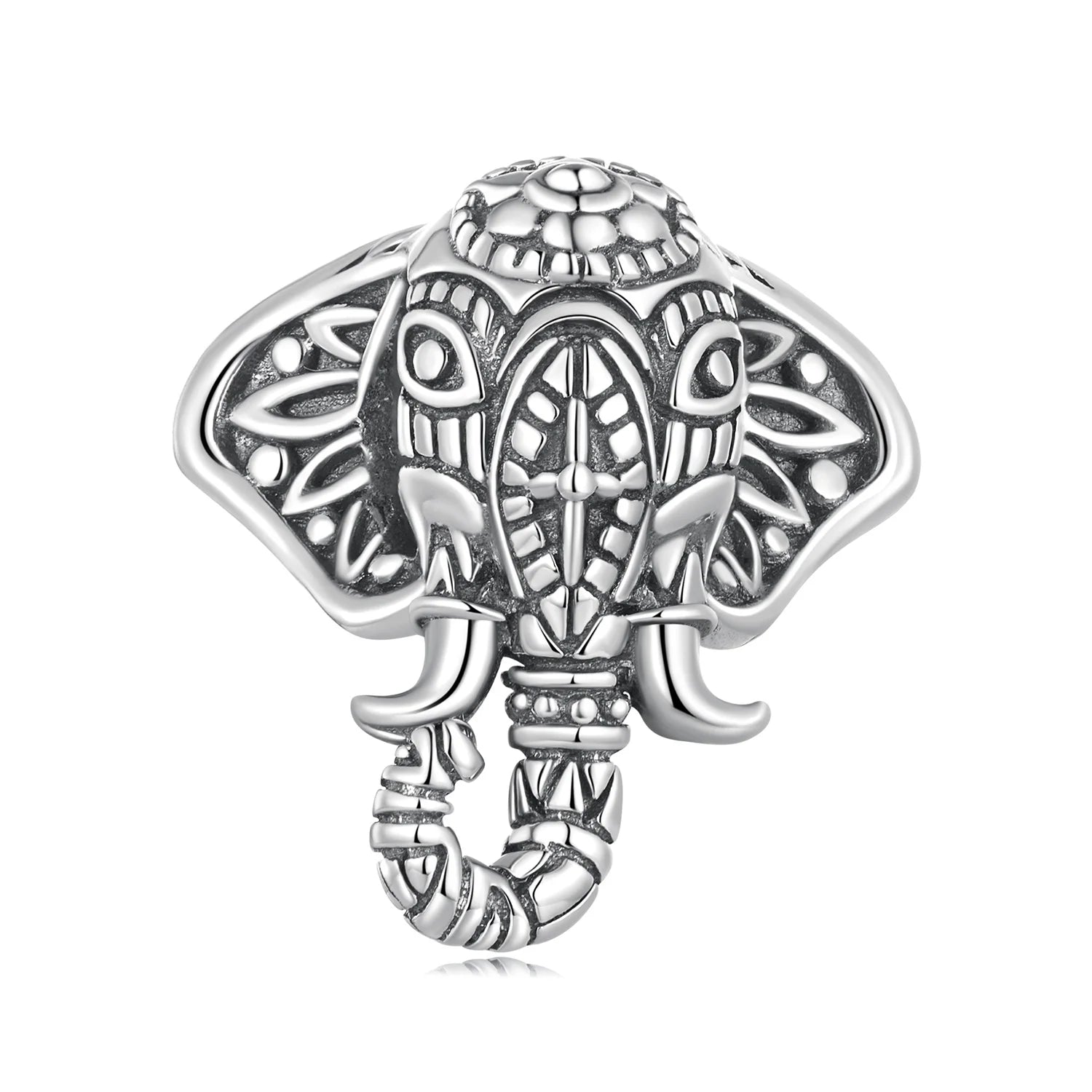 Factory Wholesale 925 Sterling Silver Thai Vintage Elephant Charm Beads Fit Woman Bracelet DIY Jewelry Silver Pendant SCC2477