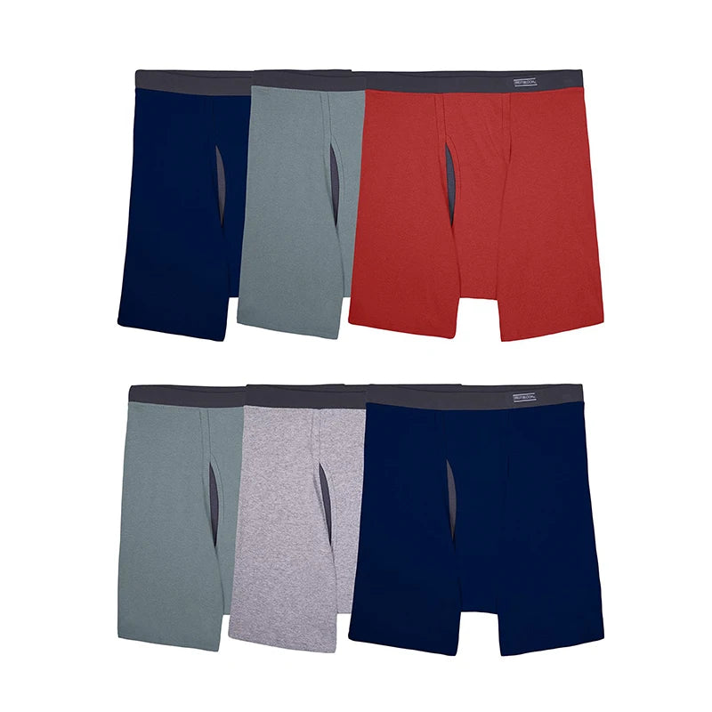 Manufacturer Custom logo Elastic Waist Men's Boxer Briefs White Underwear