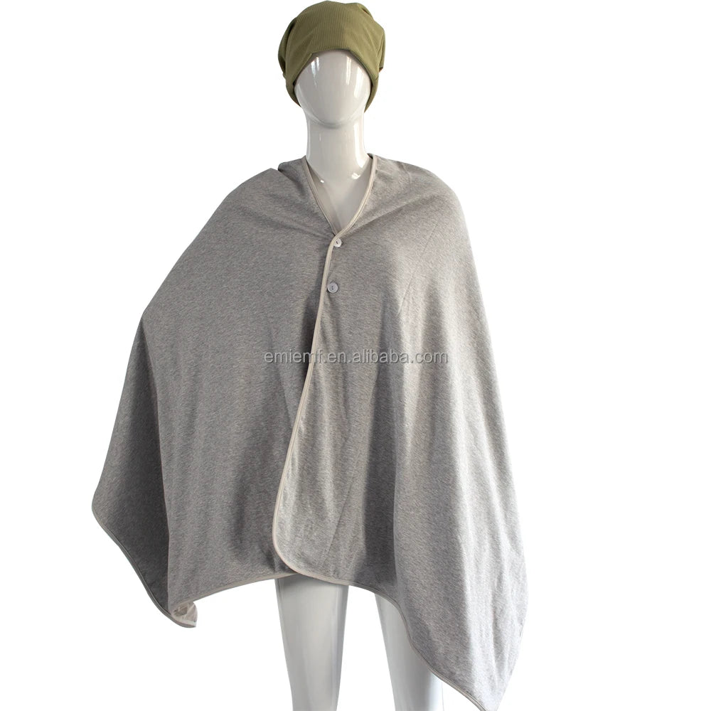 5G Radiation Protection Cotton Silver Fiber Cloak