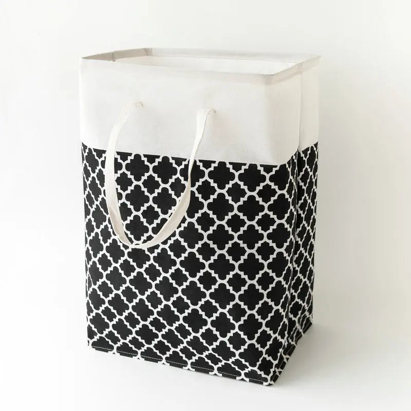 Hot Sale Oxford Material Dirty Clothes Basket Home Bathroom Laundry Storage Barrel with Printing Wholesale Offered