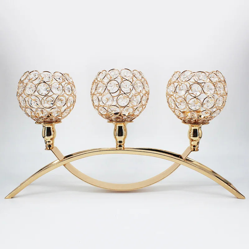 OEM ODM Metal Round Gold Handmade Embossed Candlestick Holder Home Decoration Table Decor Valentine's Day Christmas Easter