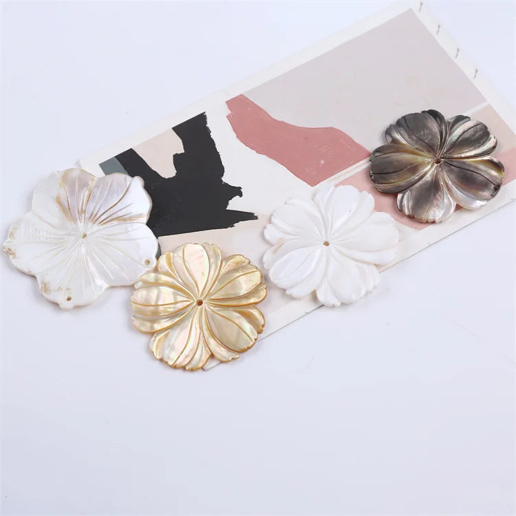 Factory Price Sale Loose Natural Sea Shell Gemstone Flower Gemstone