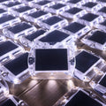 outdoor waterproof 4 led round solar road stud reflective aluminum led cat eye