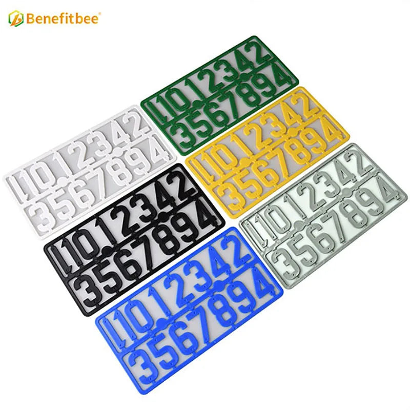 Color Plastic Beehive Marking Number
