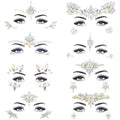 New Arrival Glow in Dark Face Stickers Jewels Gem Luminous Face Chest Sticker Diamond Sticker