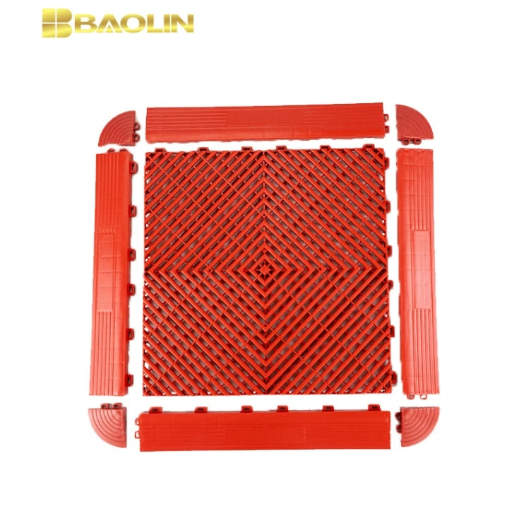 Factory Interlocking Pvc Garage Floor Tile for WorkshopHeavy IndustryGymForklift Tent Vinyl Flooring