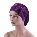 Wholesale Hair Accessories Custom Logo Solid Color Velvet Beauty Head Wear Turban With Beaded Bow Knot Turban Hat for Women