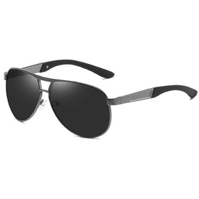 SKYWAY Classic Driving Male Sunglasses Fashion Men Polarized Double Bridge Metal Sun Glasses