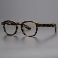 Shenzhen Handmade Square Tortoise Acetate Optical Frame Eyewear Plate Eyeglass Frame Unisex Vintage Box Style Stripes Eyeglasses