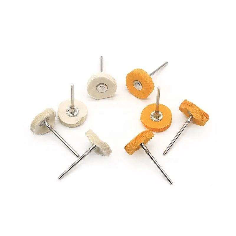 Shank Type Rotary Tools Cotton Buffing and Polishing Wheel Made of Cloth for Polishing Dental Products