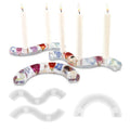 Wave Shaped Silicone Candle Holder Mold Irregular Tea Light Holder Mold