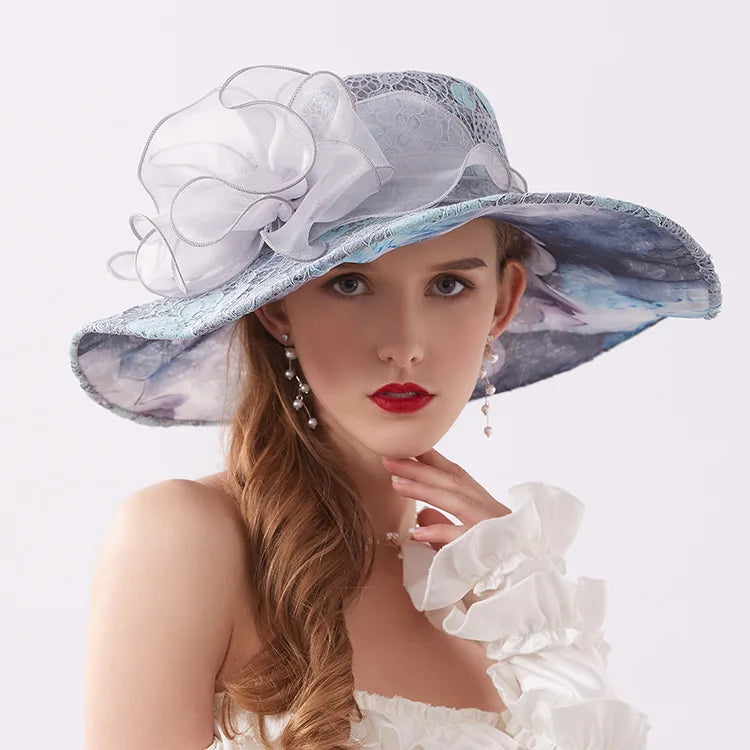 Women's Organza Church Kentucky Derby Fascinator Bridal Tea Party Wedding Hat