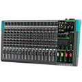 Biner PA16 16 Channel Audio Console 48V Phantom Built-in 256 Reverb Effect Professional Audio Mixer MegaBDM