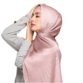 HS2001 2022 New Boutique Pure Color Light Women Shawl Crepe Head Scarves Hijabs Muslim Women
