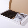 100 Pack 1ml 2ml 3ml Amber Glass Essential Oil Bottle with Orifice Reducer Dripper Stopper Plug Insert and Package Box