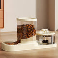 Dog Cat Food Water Dispenser Automatic Water Circulation Fountain Food Bowl Pet Automatic Feeder Water Dispenser Cat Bowl