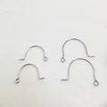 Stainless Steel Fashion Big and Small Bridge Half Circle Loop Diy Earrings Jewelry Making Wholesale Earring Hooks