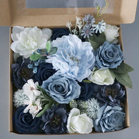 YOPIN 233 Valentine's Day Gift Handmade Eva Flower Foam Flowers Rose Blue Floral Foam Flower