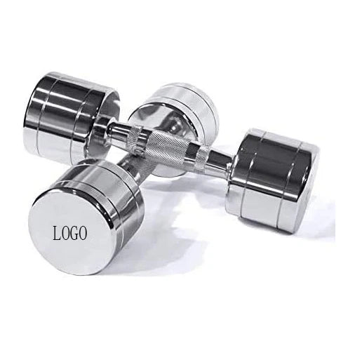 Adjustable Free Weights Electroplated Dumbbells Hand Weighted Steel Dumbbell Set  Gym Home Strength Training Equipment