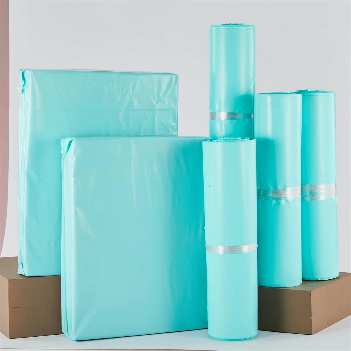 38*52cm/14.9*20.5 Inch Factory Stock Blue Shipping Mail Package Polymailer Bag Shipping Envelopes Eco Recycle Poly Mailer Bags
