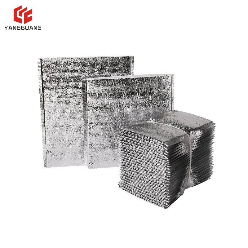 Wholesale Foldable Disposable Custom Logo Aluminum Foil Insulated Fish Cooler Bag  to Keep Food Cold