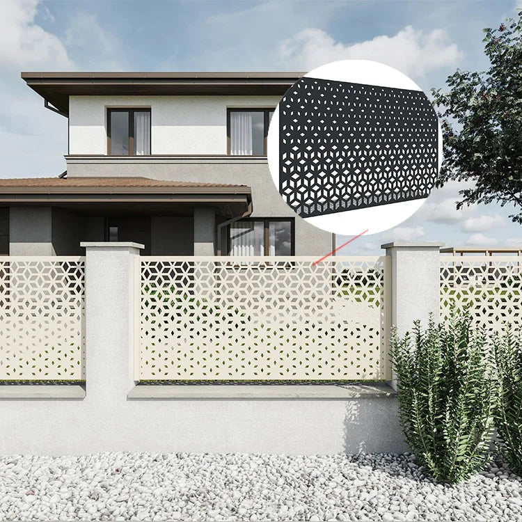 Hot Sale Laser Cut Garden Fence Panel Outdoor Laser Cut Garden Screen Aluminium Laser Cut Metal Privacy Screen Panel