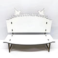 Sublimation Blank Wood Photo Frame 18CM MDF Art Deco Design Memorial Long Bench Chair Keepsake Gift Christmas Decoration