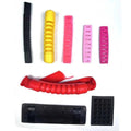 Black Color Factory Wholesale Backpack Rubber Handle Bag Bottom Feet Plastic Bottom Protector Webbing Handle Plastic Buckle