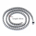 Y156 Wholesale Collar De Acero Inoxidable Hiphop 316L Stainless Steel 3mm Dragon Bone Chain for Men Fashion Jewelry Necklaces