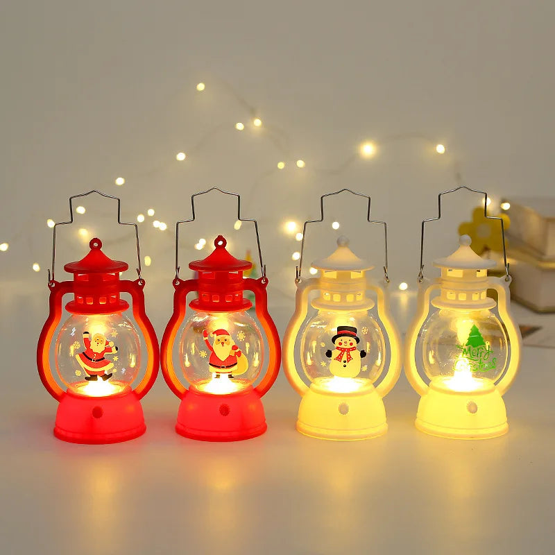 2023 New Design Factory Wholesale  Christmas Hand-held Santa Clause LED Lamp Lantern