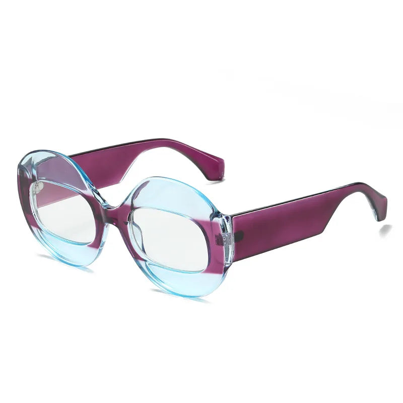 STORY M448 Colored Frames OEM China Wholesale Custom Retro Round Sun Glasses Transparent Oval Shades Sunglasses Women
