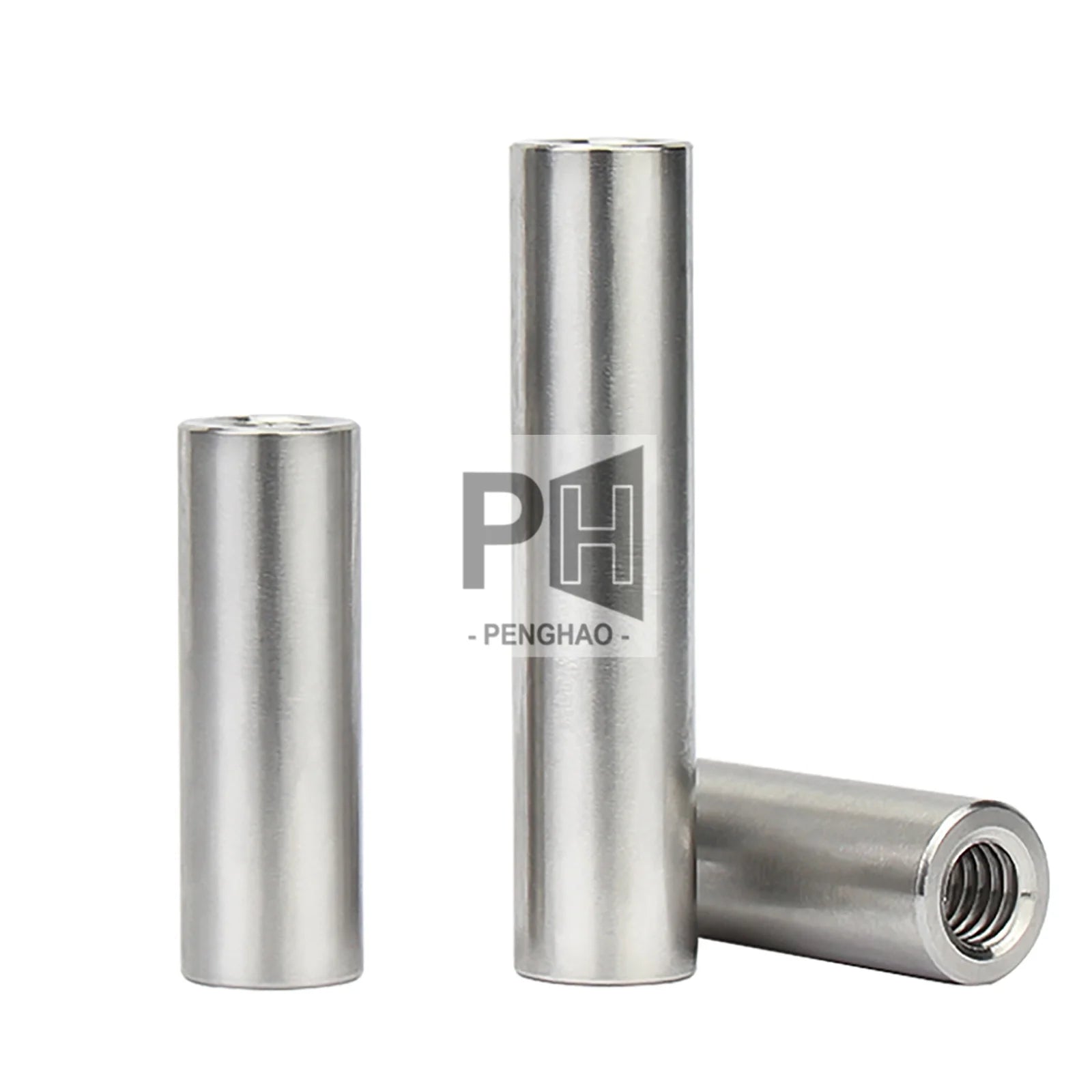 Double Internal Thread Cylinder Nut M3 M4 M5 M6 M8 Column Connection Female Screws Round Stainless Steel Spacer PCB Standoffs