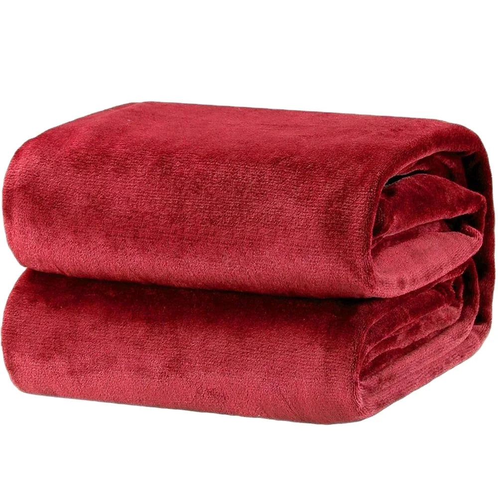 Flannel Fleece Blanket Washed Lightweight Super Soft Luxury Bed Blanket